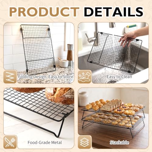 Heavy-Duty Sourdough Cooling Rack with Dough & Bench Scrapers