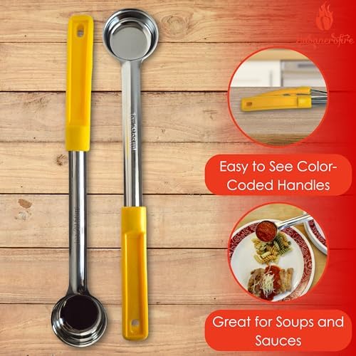 1 oz Solid Stainless Steel Portion Control Ladle Spoodle - [Pack of 12]