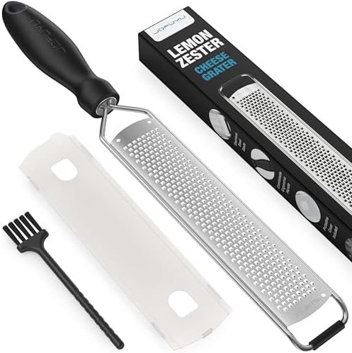 Lemon Zester Grater, Stainless Steel Zester Grater with Handle