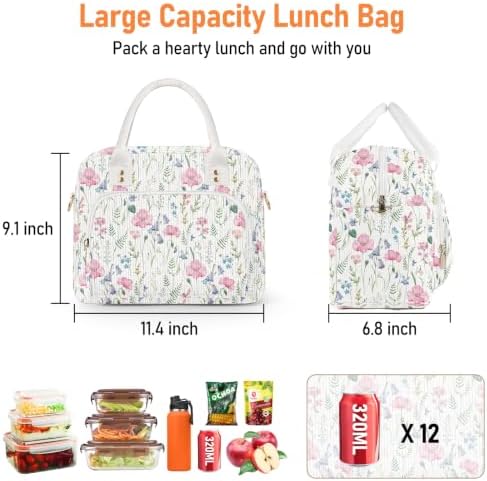 Cute Lunch Bag Women Large Lunch Box for Women
