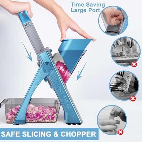 SupMaKin Safe Mandoline Slicer Plus for Kitchen Adjustable Potato Slicer