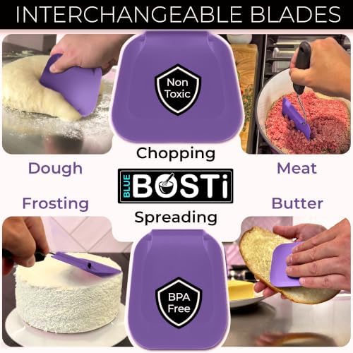 Adjustable Angle Spatula PPSU Material – Flexible Cooking Egg Flipper & Fish Spatula for Pancakes & Indoor Griddles – Swappable Heat-Resistant Thin Heads Spatula - Non-Stick Cookware Safe
