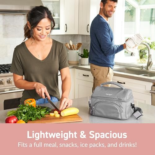 Bentgo Deluxe Insulated Lunch Bag with Adjustable Strap & Outer Pocket