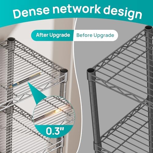 SINGAYE Metal Shelves Wire Shelving Storage Standing Adjustable Shelf Unit