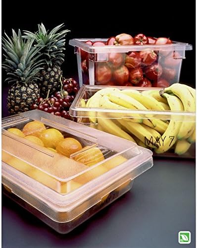 Rubbermaid Commercial Products-Food Storage Box/Tote, 21.5 Gallon, Clear, for Restaurant/Kitchen/Cafeteria