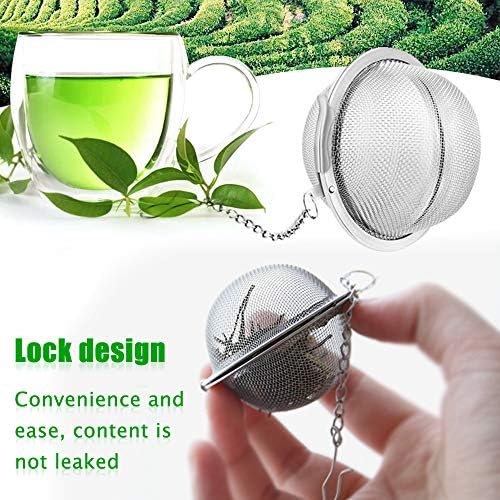 8Pcs Loose Leaf Tea Steeper, Stainless Steel Tea Ball Infusers for Loose