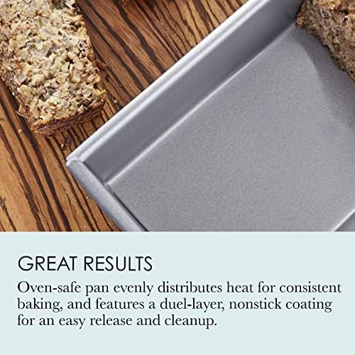 Chicago Metallic Commercial II Non-Stick Mini Loaf Pan Set, 6-Inch-by-3.5-Inch, 4-Count (Pack of 12)