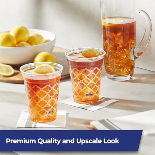 Hefty Party Perfect Clear Plastic Cups, 18oz, 20ct