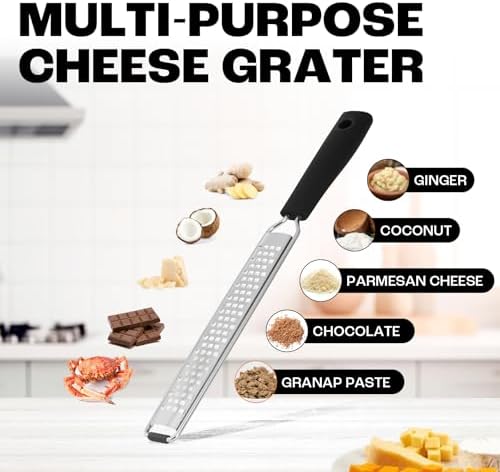 Zester Grater, Fine Stainless Steel Lemon Zester