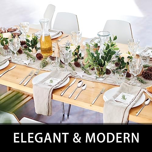 49-Piece Silverware Set with Organizer, Heavy Duty Stainless Steel Flatware Set for 8, Cutlery Utensil Sets with Steak Knives, Rust-proof, Mirror Polished, Dishwasher Safe, Heavy Duty