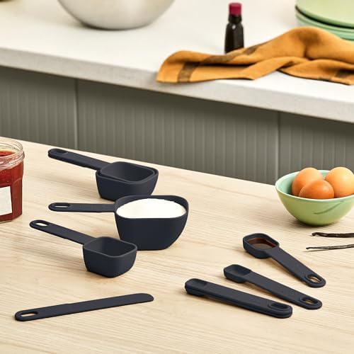 bella 9 Piece Nested Measuring Set, BPA and BPS-free nylon, Slate