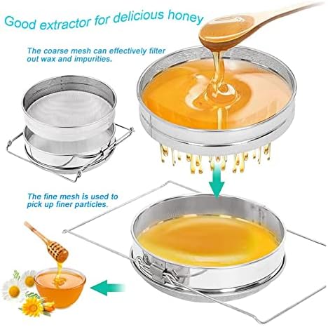 Honey Strainer for 5 Gallon Bucket with Up to 16.5 inches Extendable Arms