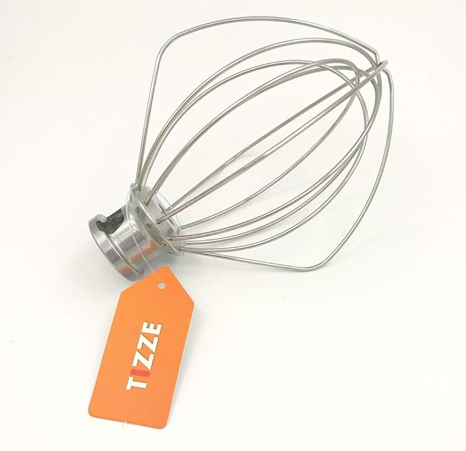 K45WW Wire Whip for KitchenAid Tilt-Head Mixer,6-Wire Whisk Attachment Replacement for K45SS, KSM110 4.5QT/5QT Tilt-Head Stand Mixer, Stainless Steel, Egg Heavy Cream Beater, Cakes Mayonnaise Whisk