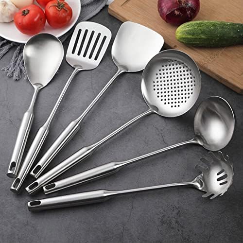 Stainless Steel Kitchen Cooking Utensils Set 6 PCS Dishwasher Safe