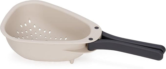 Joseph Joseph Droplet Mini Colander with Folding Handles, Kitchen Strainer for Small Vegetable, Fruits & Berries, Space-Saving