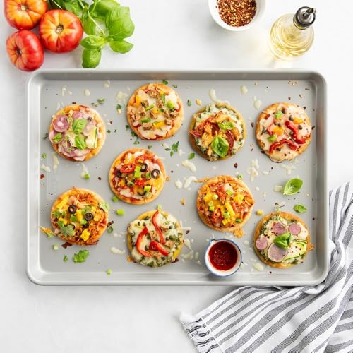 Nordic Ware Brilliant™ Colorful Bakeware 21 x 15 Extra Large Sheet Pan, Nonstick made without PFAS or PTFE for safe cooking; Reinforced steel rim prevents warping