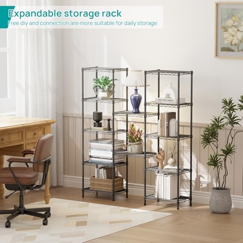 SINGAYE Metal Shelves Wire Shelving Storage Standing Adjustable Shelf Unit