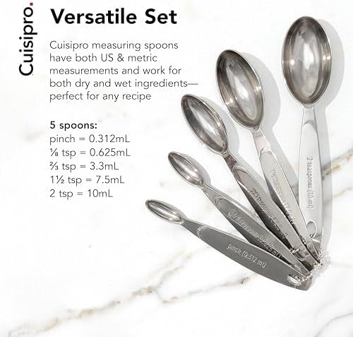 CUISIPRO Odd-Size Measuring Spoon SS 5pc Set