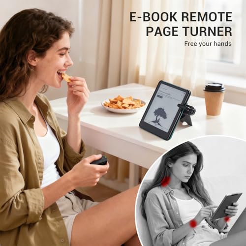 CoBak Remote Page Turner – Page Turning & Camera Remote Shutter for Kobo, E-Readers, iPad & iPhone, Compatible with Kindle Paperwhite – Wireless Control for Reading, Photos & Video