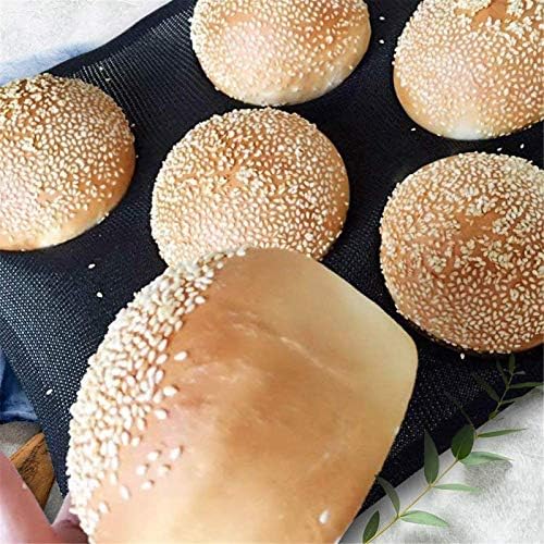 Dioycli Hamburger Bun Pan Silicone Muffin Pans for Baking, 8-Cavity
