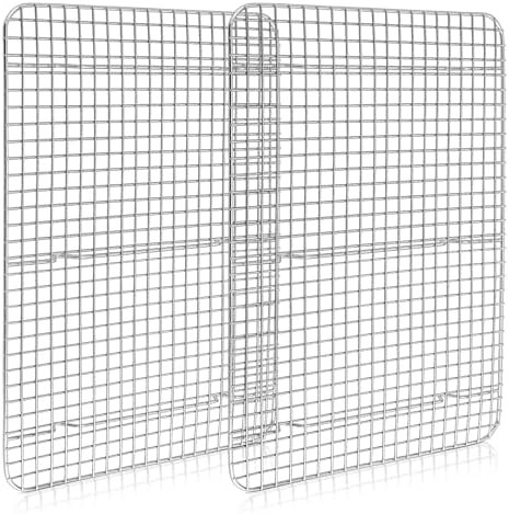 Homikit Stainless Steel Large Cooling Racks Set, 15.3x11.3 Inch, Rust Free