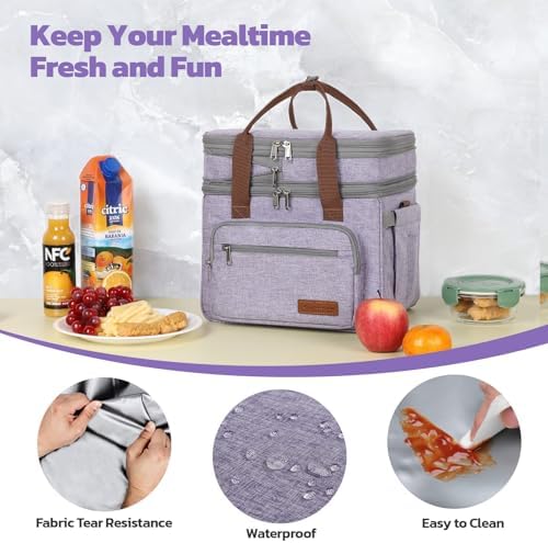 Maelstrom 23L Insulated Lunch Box, Expandable Double Deck Cooler Bag