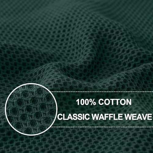 Homaxy 100% Cotton Oversized Waffle Weave Kitchen Towels 6-Pack