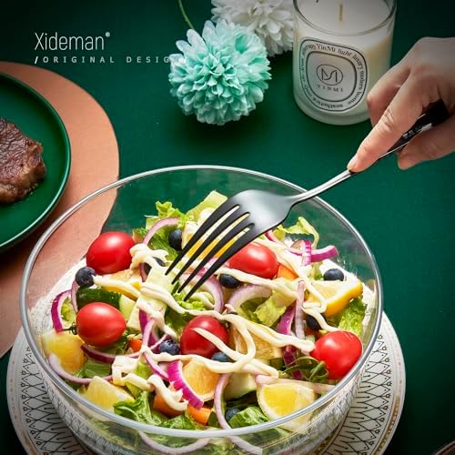 Premium Hammered 18/10 Stainless Steel Serving Utensil Set, 7-Piece