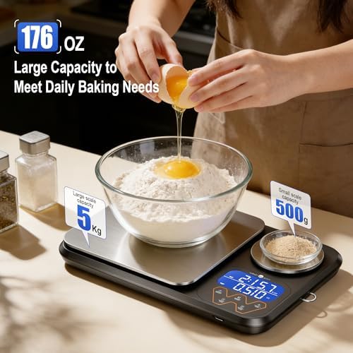 Rechargeable Digital Dual Platform Food Kitchen Scales Weight