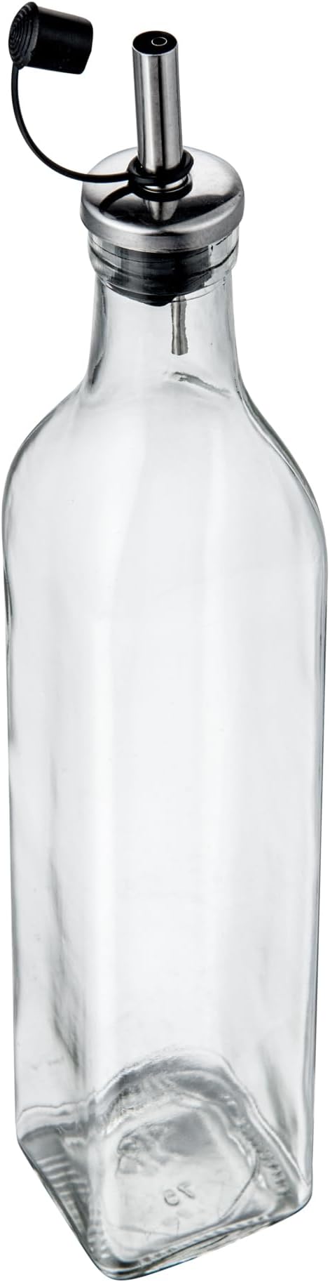 Restaurantware RW Base 16.9 Ounce Olive Oil Dispenser 1 Kitchen Oil Dispenser Bottle - With Stopper Spout Non-Leaking Clear Glass Olive Oil Pourer For Cooking Or Salad Dressings