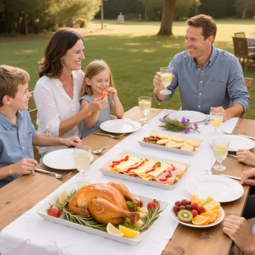 6-Pack Serving Tray in 3 Sizes, Serving Platter, Trays for Serving Food