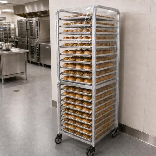 lopeztek 20-Tier Full Sheet Pan Rack Exclusive Dustproof Cover, Non-Generic