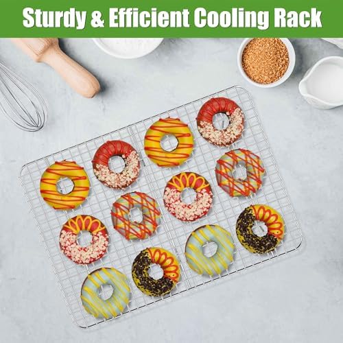 Homikit Stainless Steel Large Cooling Racks Set, 15.3x11.3 Inch, Rust Free