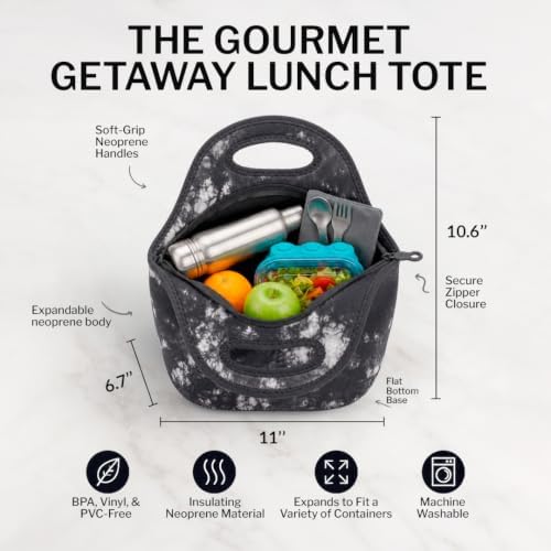 Built Gourmet Getaway Neoprene Lunch Bag - Nightfall Tie Dye