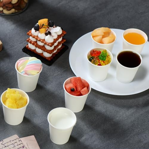 MOUMOULIFE Disposable Paper Coffee Cups 3 oz 1000 Count, Bathroom Cups, Small White Mouthwash Cups, Ideal for Parties, Bathroom Use, Picnics and Travel