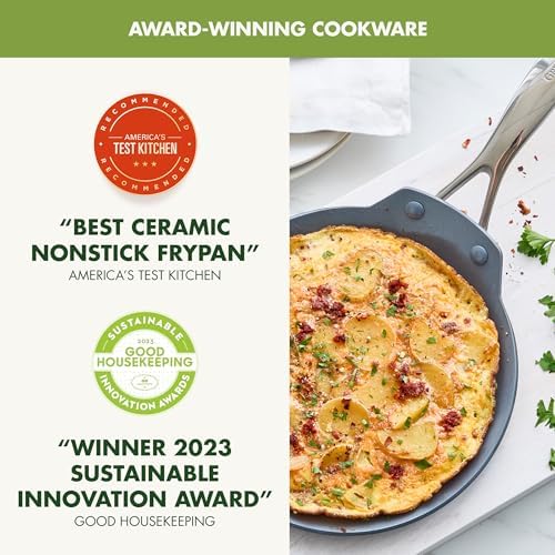 GreenPan Valencia Pro 9.5" Ceramic Nonstick Crepe Pan, Hard Anodized