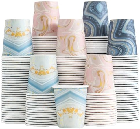 BYSNOW 300 Pack 5 oz Paper Cups, Small Disposable Bathroom Cups