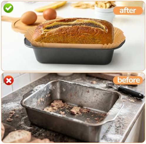 Loaf Pan Liners,2lb Loaf Pan Liners for Baking Bread 9x5, Loaf Pans Parchment Liners,300pcs Non-Stick Parchment Paper for Loaf Pans,Loaf Liners for Baking,Inner Dimensions are 7.5 x 3.5 inches