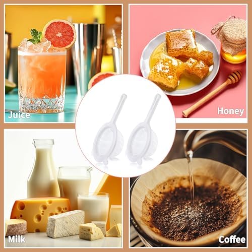 Fine Mesh Strainer, Plastic Strainer for Juice, Coffee, Honey, Nut Milk