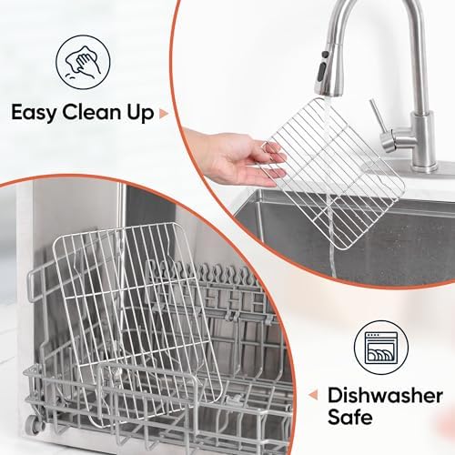 Homikit 4 PCS Baking Rack for Oven Cooking, 8.7” * 6.3” Small Cooling Racks