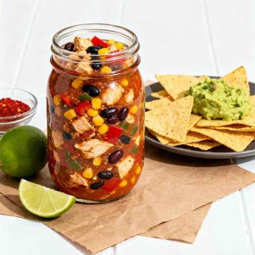 ComSaf 32 oz Wide Mouth Mason Jars 4 Pack Large Glass Jars with Lids