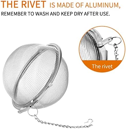 Fu Store 2pcs Stainless Steel Mesh Tea Ball 3.55 inches Tea Strainers