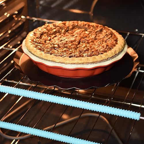 R&M Nonstick Pie Drip Catcher 12.25" - Round Oven Spill Catcher for Pies, Casseroles & Baked Goods