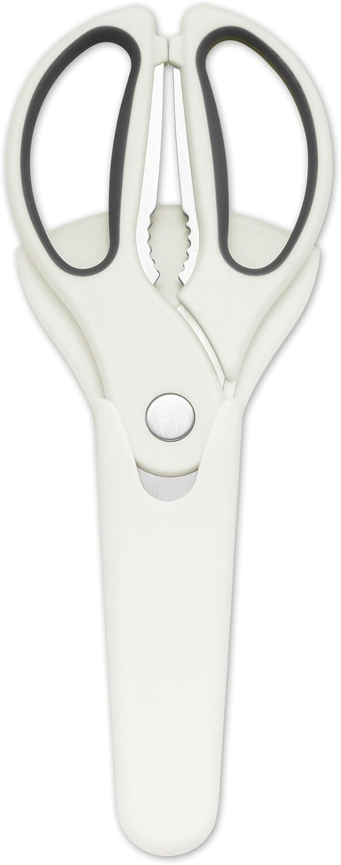 Kitchen Scissors Holder Magnetic Scissors Protector for Fridge, Portable Magnetic Sheath Cover for Kitchen Shears Waterproof Protector, White