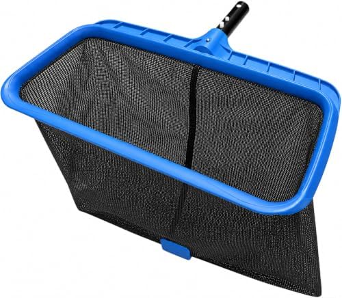 Fine Mesh Pool Skimmer Net - Durable Frame, 16" Deep Nylon Net (No Pole)