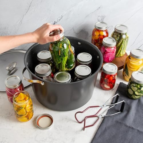 Nordic Ware Verde Ceramic Nonstick 16 Quart Stockpot with Lid