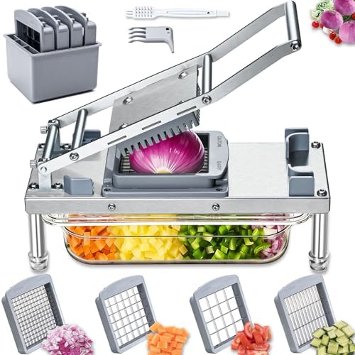 Vegetable Chopper Veggie Cutter Onion Food Potato Dicer with Container