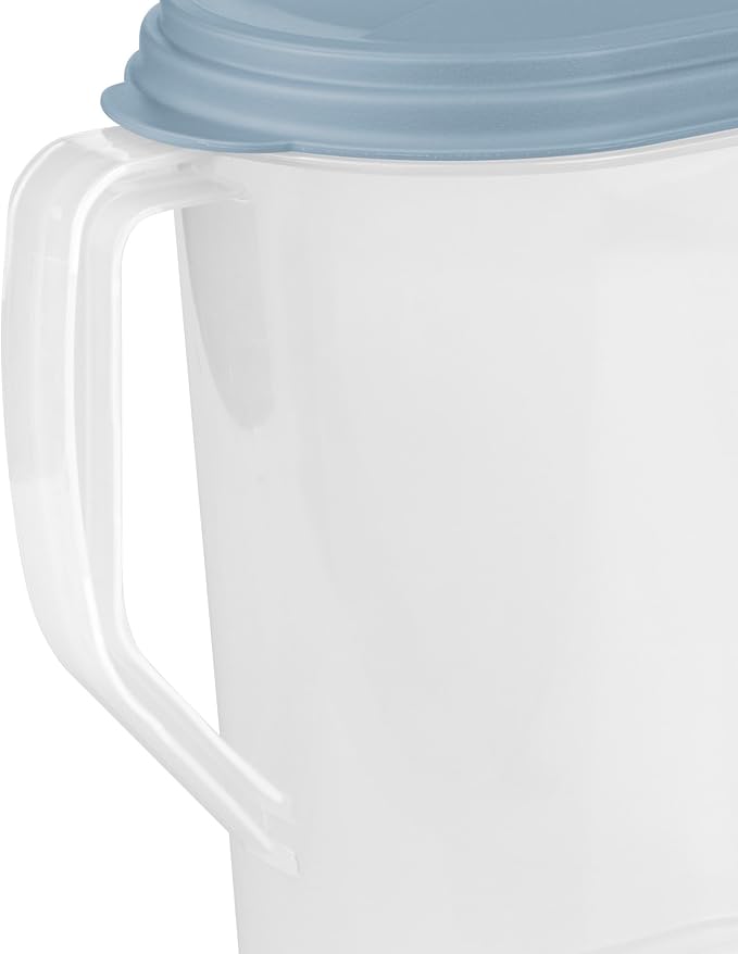 Sterilite Plastic Hinged Pitcher with Comfort Grip Handle, 1 Gallon, 24 Pack