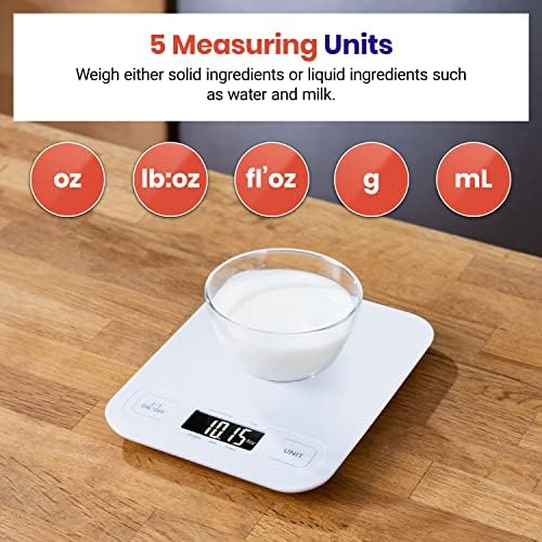 Etekcity Food Kitchen Scale, Digital Grams and Ounces, Large