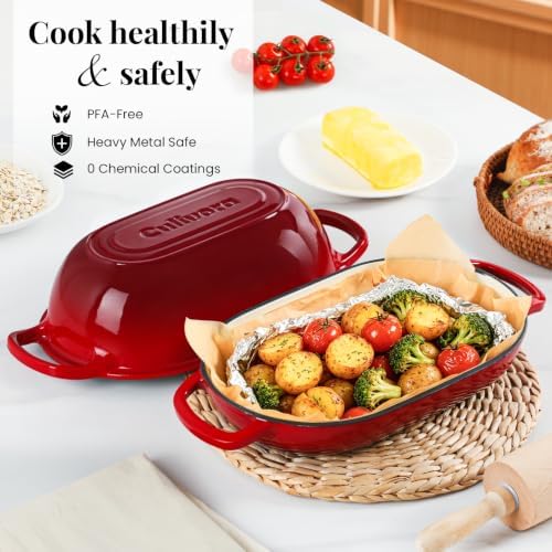 5-Quart Oval Dutch Oven for Bread Baking